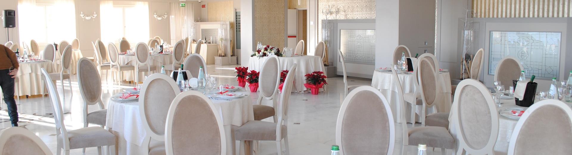 Raffinata sala banchetti per il tuo matrimonio a Catanzaro Lido - BW Plus Hotel Perla del Porto